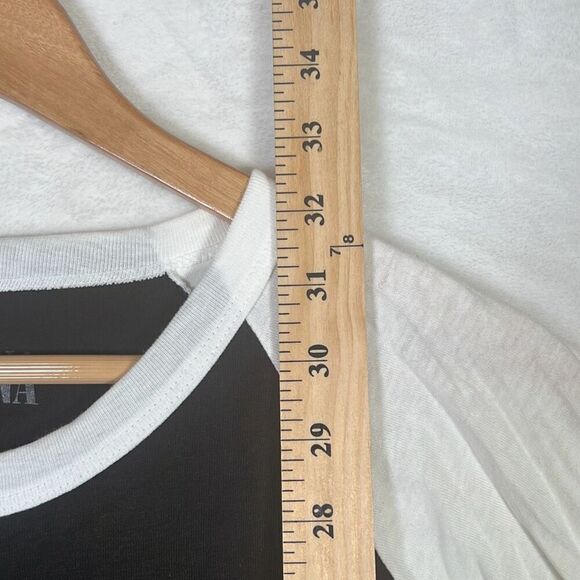 Nirvana Smiley face concert release Raglan long‎ hem cotton T-shirt NWOT Men XL - Picture 3 of 7